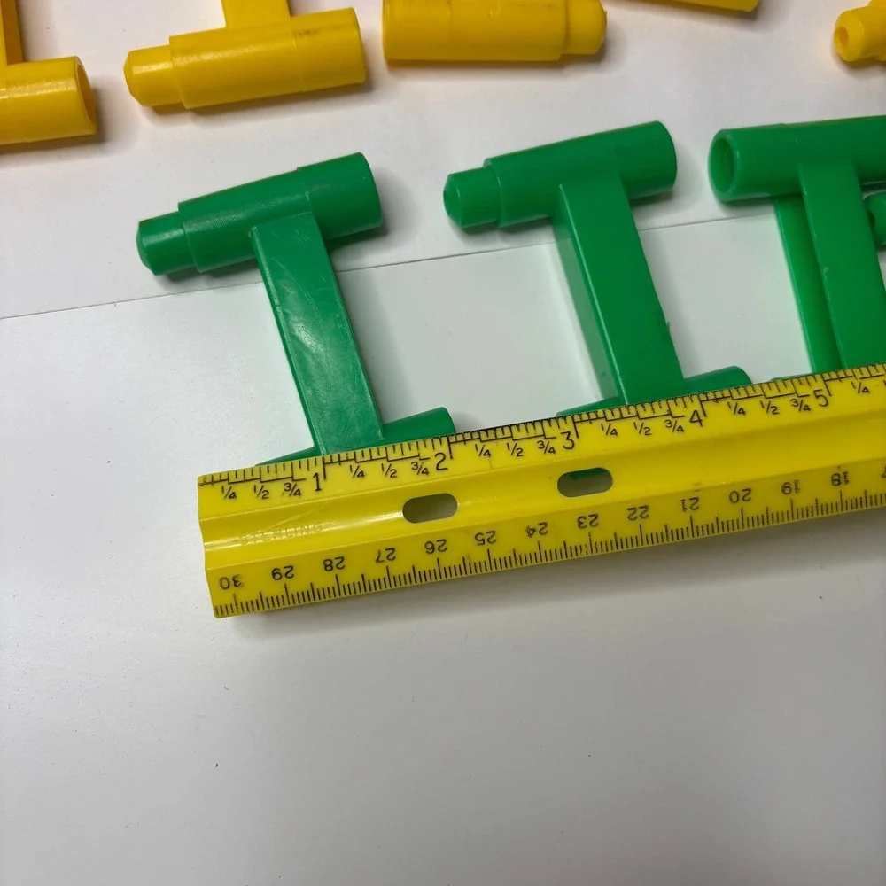 Vintage 70s Tower-ifics Building Blocks Set M-I Toys Retro Plastic Building Toy